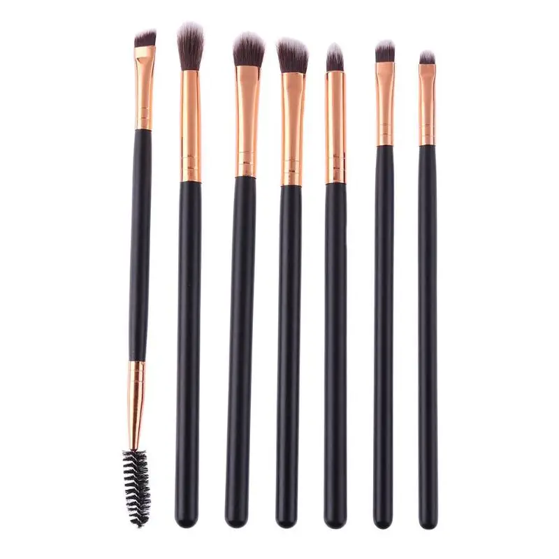 7pcs Makeup Brushes Set Wood Handle Eyeshadow Foundation Blush Loose