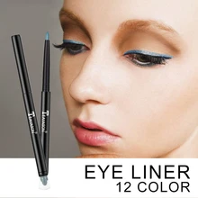Двуглавый 12-Цвет Выделите Eye Liner Pencil длительный Водонепроницаемый карандаш для глаз Smudge-proof карандаш для глаз Косметика для макияжа TSLM2