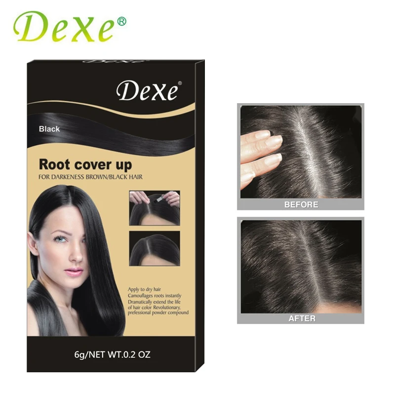 DEXE One-Time Hair Coloring Powder Cover Gray Root Become Black Hair Color Dying Cream Temporary Hair Color Dye Beauty Stick DEXE One-Time Hair Coloring Powder Cover Gray Root Become Black Hair Color Dying Cream Temporary Hair Color Dye Beauty Stick