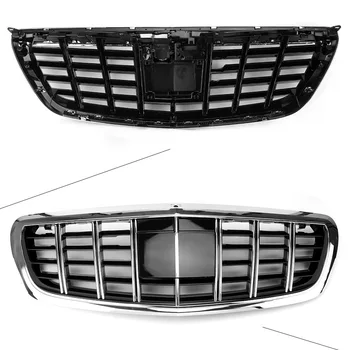 

S Class X222 Car Front Grille GT R Upper Grill For Mercedes Benz S-Class W222 S400 S450 S500 S550 S560 2014 2015 2016 2017 2018