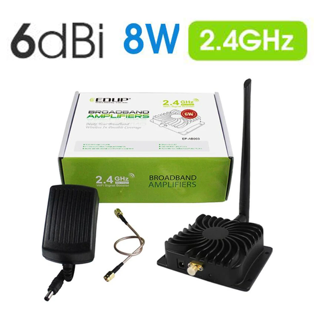 EDUP EP AB003 39dBm 8 Вт 2 4G ретранслятор wifi усилитель Wifi широкополосные усилители для
