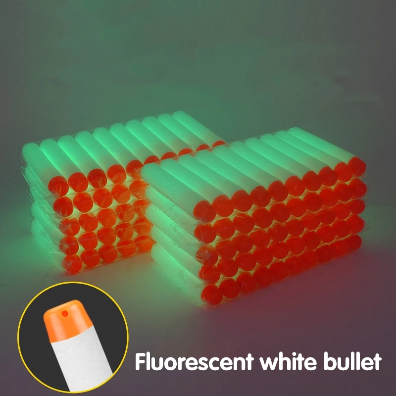 10/50/100PCS Soft Bullets For Nerf Bullets Soft Hollow Hole Head 7.2cm Refill Darts Toy Gun Bullets Blasters Kid Children Gift