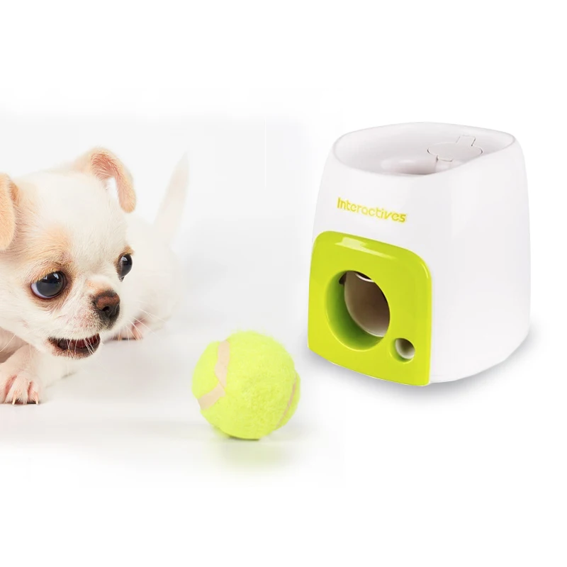 

Automatic Interactive Fetch Ball Tennis Launcher Dog Toys Throwing Machine Pet Throw Device Emission With Ball