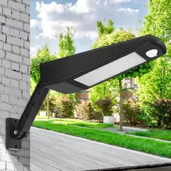 48LED солнечная движения Сенсор настенный светильник регулируемый угол IP65 Водонепроницаемый открытый сад улице ночь безопасности Лампа