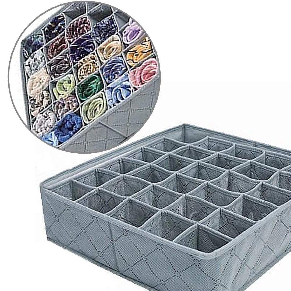 Home Flodable Non-woven Fabric Underwear Socks Drawer Organizers with 30 Grids/Cells Wardrobe Save Space Storage Box Cases Home Flodable Non-woven Fabric Underwear Socks Drawer Organizers with 30 Grids/Cells Wardrobe Save Space Storage Box Cases
