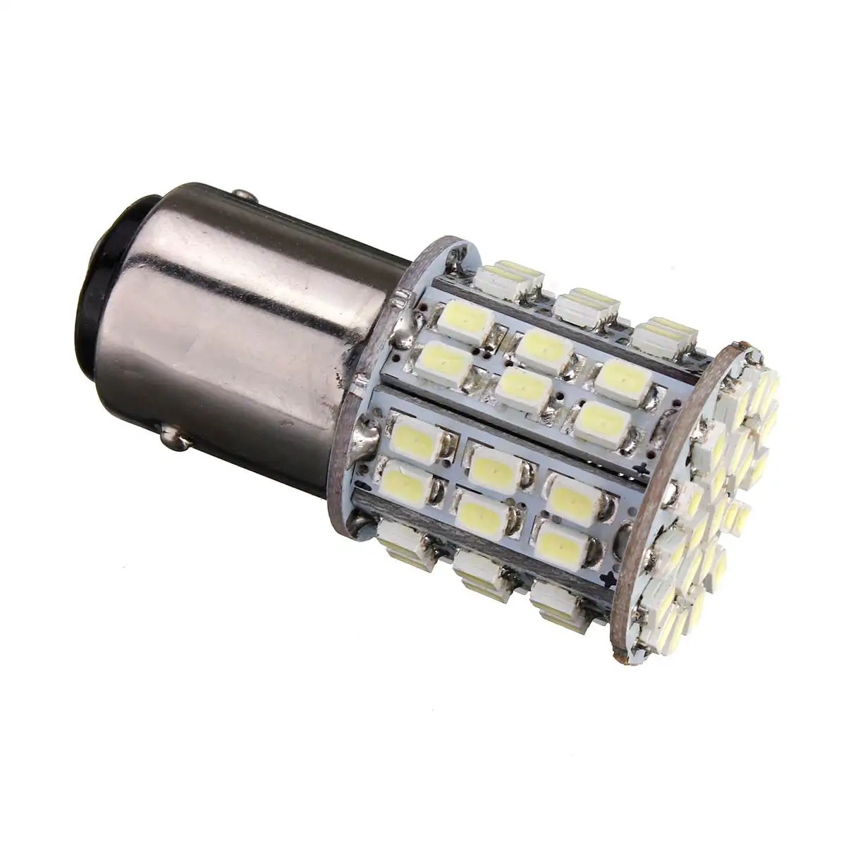 

CLAITE BAY15D 1157 White Car Tail Stop Brake Light Lamp 64 SMD LED Bulb