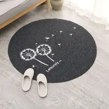 Нескользящая водная абсорбция масла круглая форма печать коврик для гостиной спальни