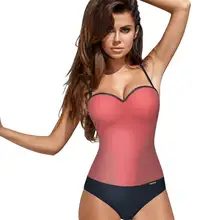 Женский сиамский треугольник, сексуальный цельный купальник со стальной пластиной, женский купальник пуш-ап