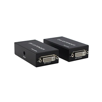 

DVI Extender 60m 1080P Over Single Ethernet Cable Extensor RJ45 Network Extender EU UK US Plug Transmitter+Receiver