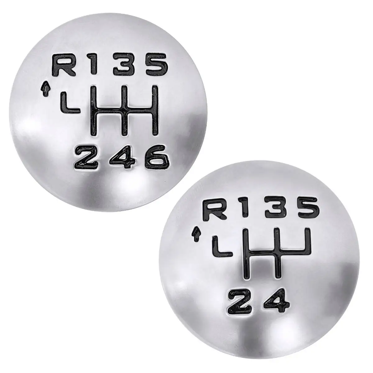 

5/6 Speed Car Gear Knob Cover Cap Top Matte Silver Lever Shifter Head Cap For Peugeot 307 308 3008 407 5008 807