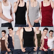 Мужские однотонные майки топы, футболки без рукавов, повседневные летние новые модные топы, майки, мужская одежда