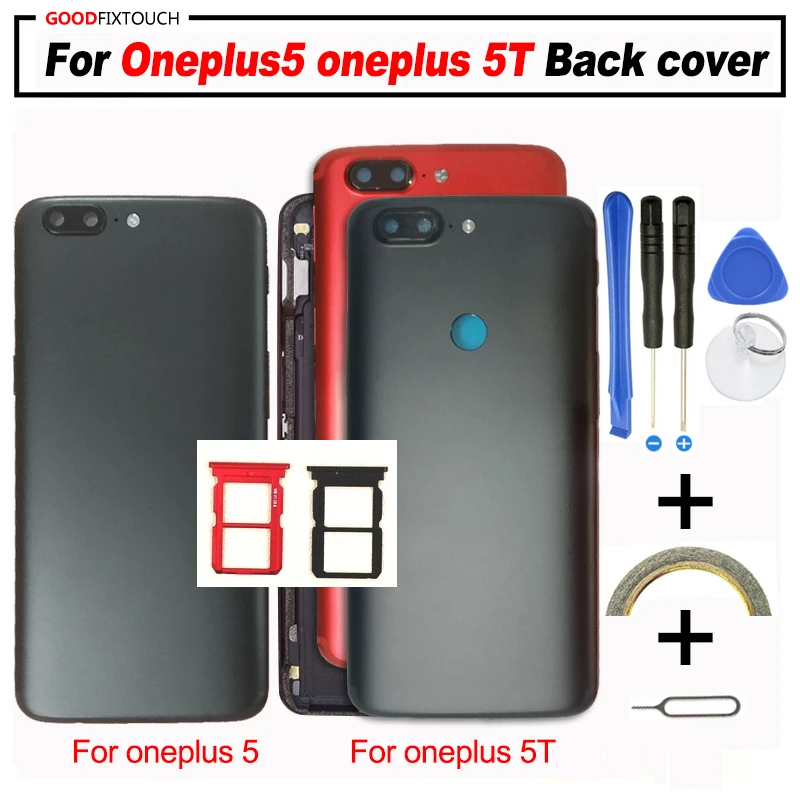 Для oneplus 5 oneplus 5 T Батарея задняя крышка сзади Корпус двери+ SIM для oneplus 5 A5000 oneplus t 5 т A5010