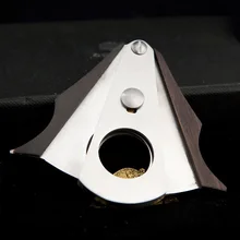 COHIBA двойные лезвия Sharp обрезки сигар нержавеющая сталь эбенового дерева карман гаджеты Zigarre ножи инструменты кубинский для 849UA