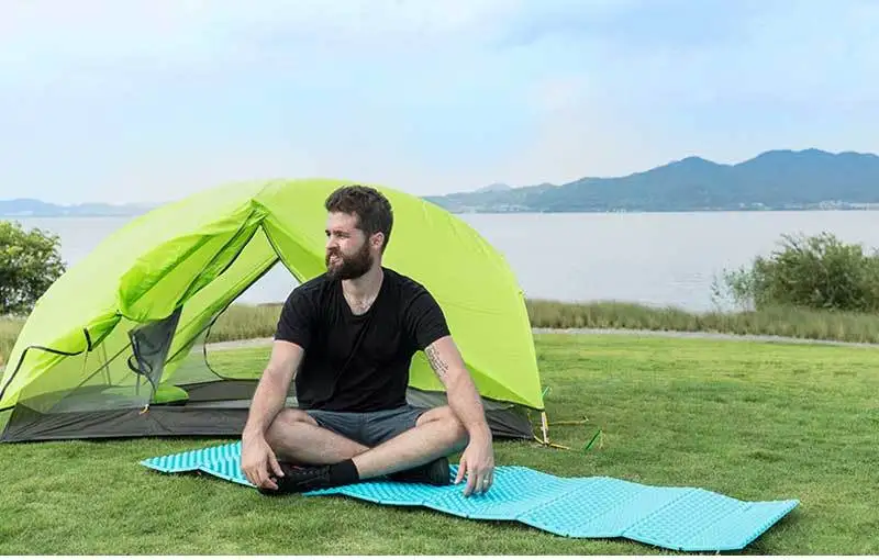 Сверхлегкий Алюминиевый влагостойкий коврик Naturehike складной спальный для