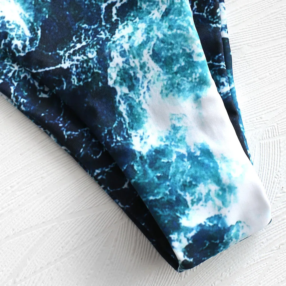 ZAFUL Abstract Bandeau Bikini Set Women Sexy Padded Swimsuit Beach Bathing Suit Brazilian Swimwear Biquinis Maillot De Bain ZAFUL Abstract Bandeau Bikini Set Women Sexy Padded Swimsuit Beach Bathing Suit Brazilian Swimwear Biquinis Maillot De Bain