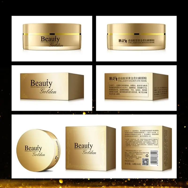 Jual Emas 24 K Masker Kolagen Patch untuk Masker Mata Anti Bengkak Lingkaran Hitam Hidrogel Patch Di Bawah Mata Tas Penghapusan Korea penutup Mata