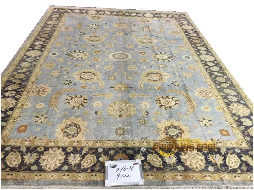 Original Single Export Turkish Handmade Carpets Oushak Ozarks Pure Wool
