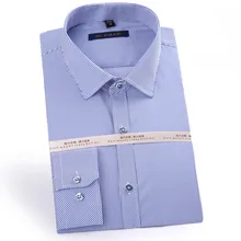 Рекомендуем хорошее качество хлопка и бамбуковое волокно микро-эластичный slim fit Длинные рукава без нагрудный карман мужская деловая Мужская классическая рубашка