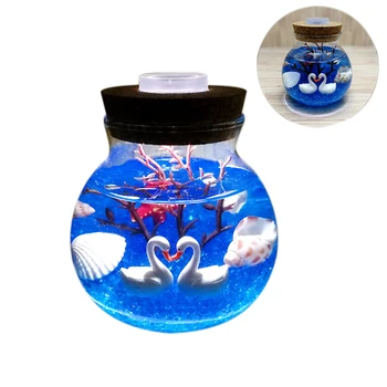

Night Light Creative Beautiful Aquarium Diy Light Durable Home Decoration Simulation Jellyfish Led Lamp Valentine's Day Presen