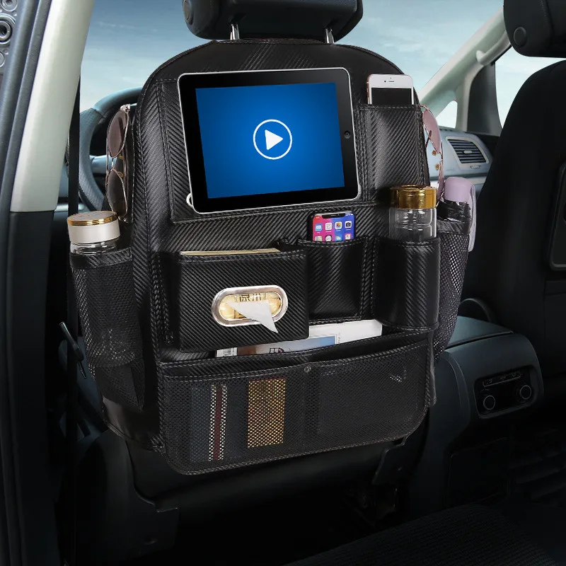 Подвесная сумка для автомобильного кожаного сиденья 4 USB порта с зарядным