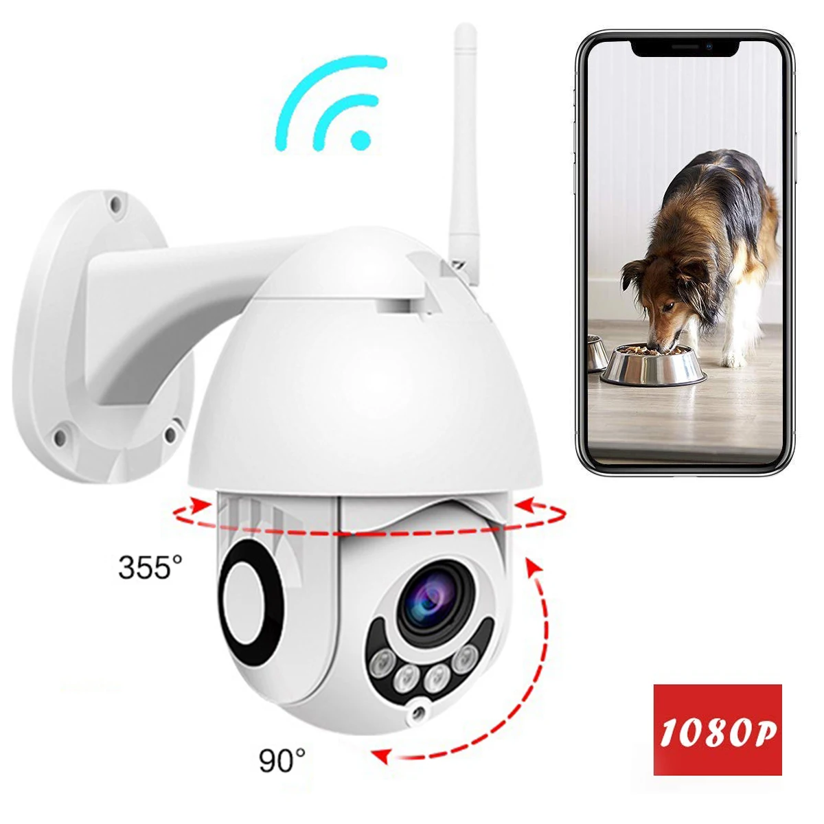1080P HD беспроводная WIFI IP камера наружная CCTV Домашняя безопасность IR Cam NVR