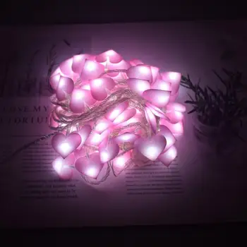

3M 20Led Love Heart Wedding String Fairy Light Christmas LED Led Fairy Pink Girl String Light Indoor Party Garden Lighting