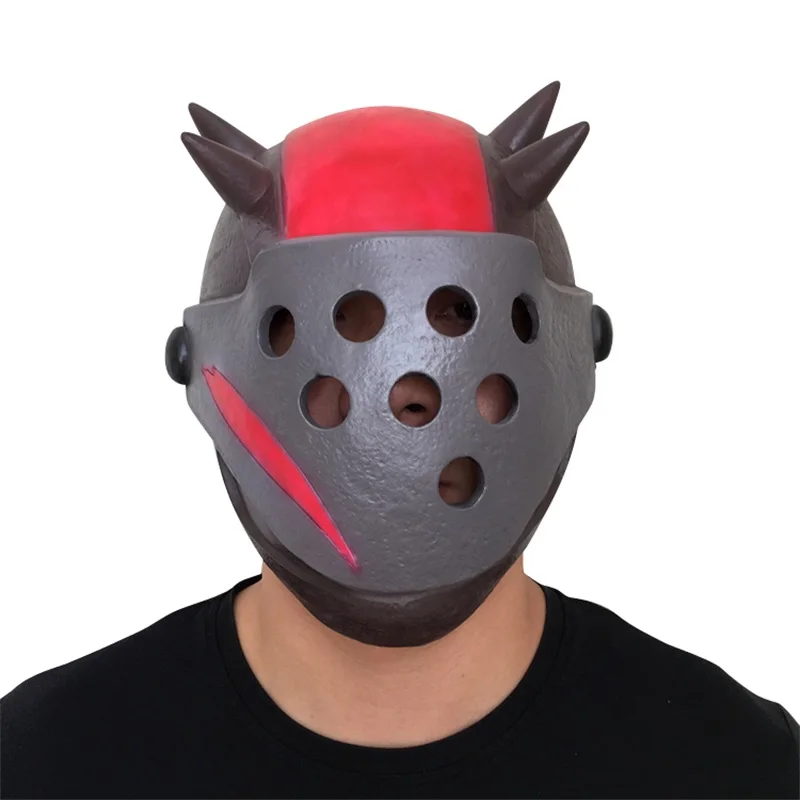 

High Quality Latex Mask Halloween Party Cosplay Costume Locomotive Style Full Face Horse Head Helmet Props For Theme Party Game