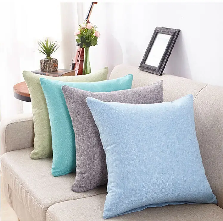 

45x45cm New Soft Multicolor Choice Tailored Edge Poly Cotton European Cushion Home Decor