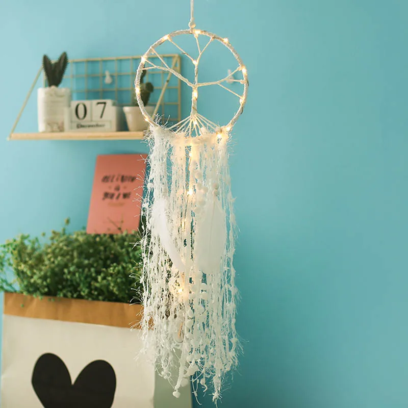 Pequeña luz nocturna que desea el atrapasueños del árbol decoración suave de la habitación de la Hermana decoración del aire decoración colgante regalos de cumpleaños Pequeña luz nocturna que desea el atrapasueños del árbol decoración suave de la habitación de la Hermana decoración del aire decoración colgante regalos de cumpleaños