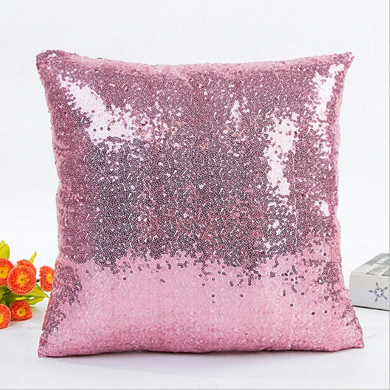 

Mermaid Glitter Sequin Pillow Case Throw Pillow Cushion Cover Car Home Seat Sofa Decoration Pillowcase 40*40cm Pillowslip