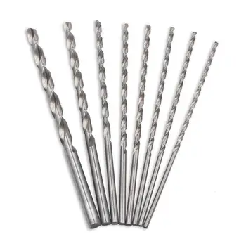 

8pcs Drill Bit Set HSS Lengthened Straight Handle Twist Drill Bit Set Woodworking Rotary Tool for drill iron plate/wood/Plastic
