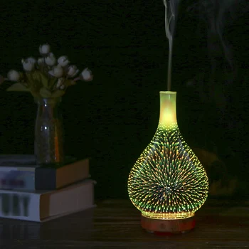 

DC24V 12W 5 LED 7 Colors Changing Static Color Humidifier Aroma Diffuser 100ML Big Jar Capacity