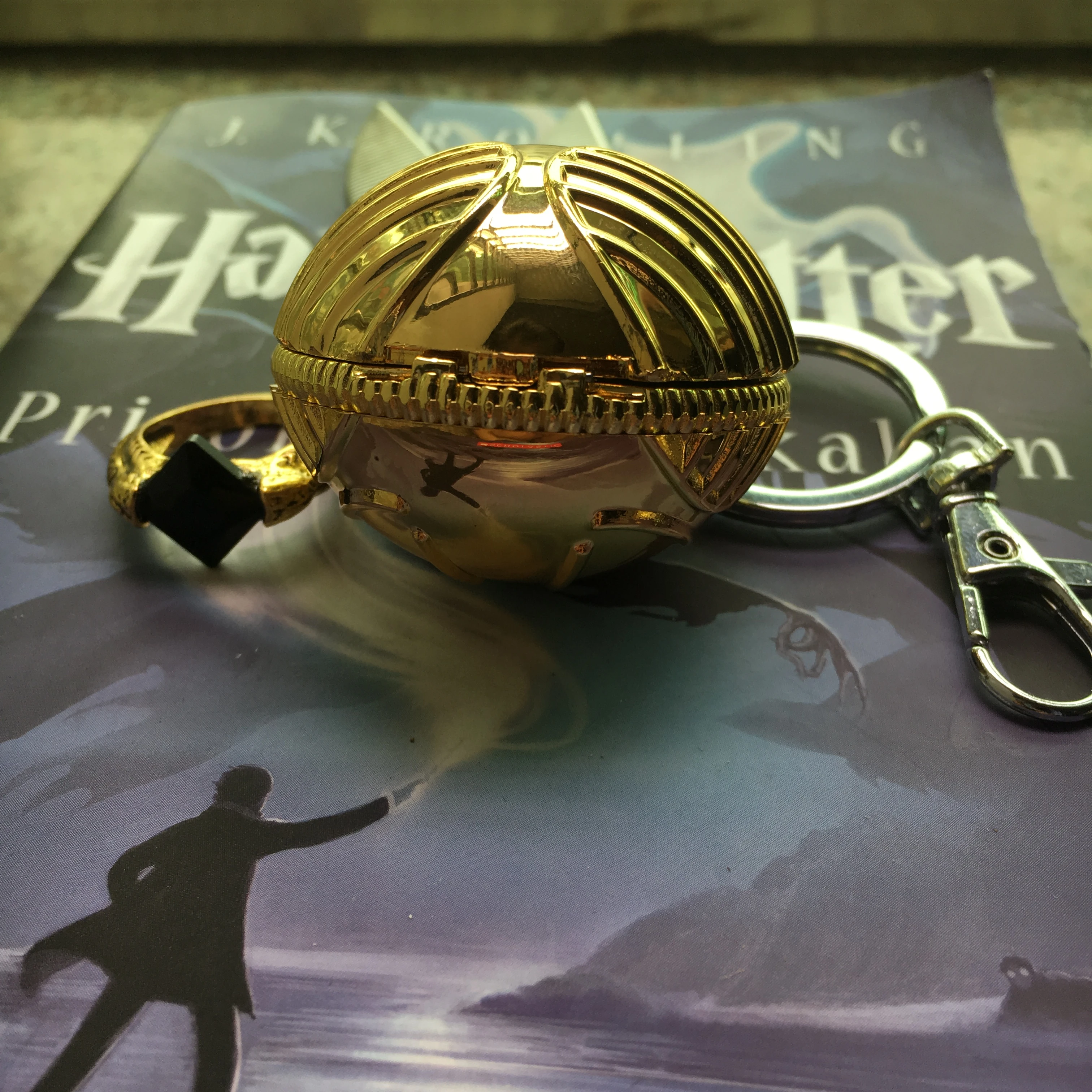 Quidditch Game Golden Snitch Keychain Necklace Resurrection Stone Ring Set Used As Proposal Ring Box Halloween Gift Wizard Cos Aliexpress