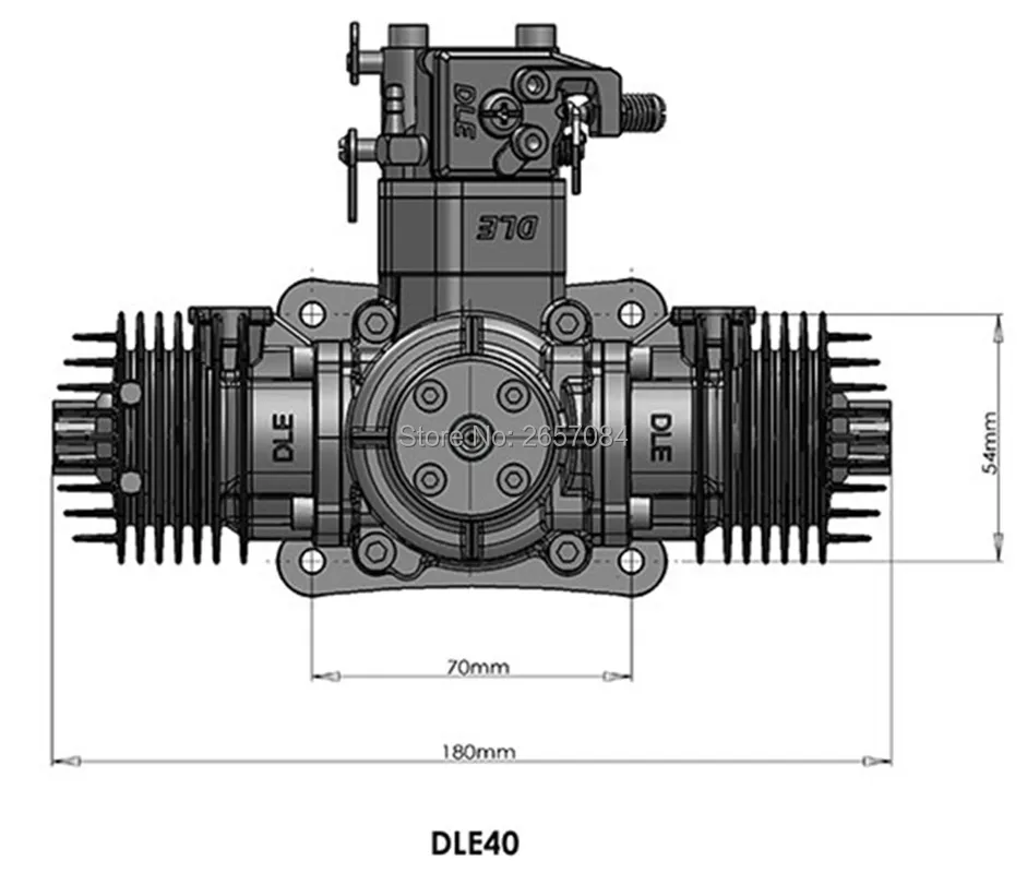 DLE40 40CC газовый двигатель для радиоуправляемого самолета фиксированная модель крыла однотактный двухтактный ветер холодный руки старт после удара