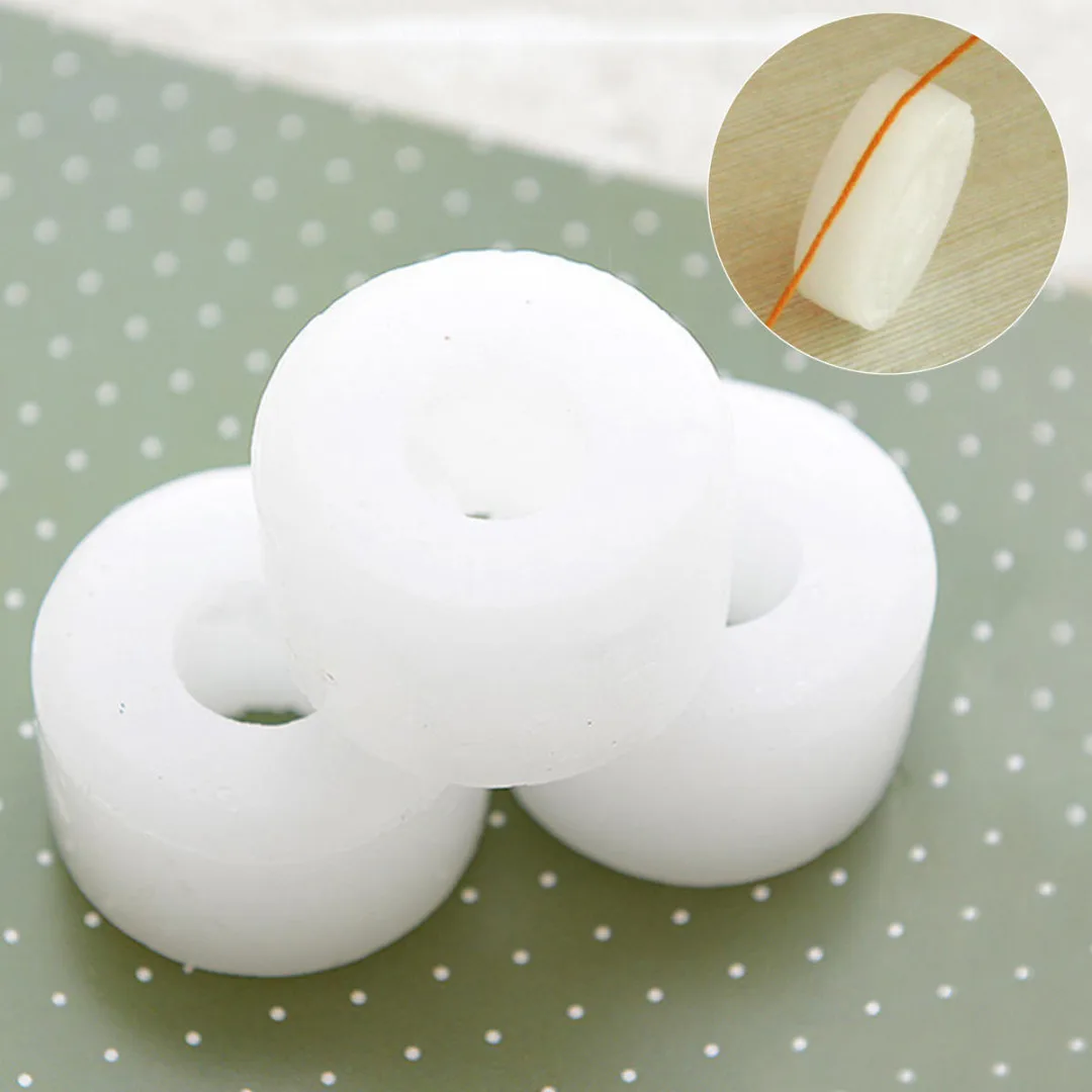 

JX-LCLYL 4Pcs Yarn Wax to Treat Yarn for Knitting Machine Cotton/Silk Thread White