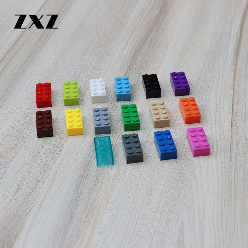 10 шт. MOC Brick 2x4 совместимые с Lego Part 3001 классические Обучающие игрушки подарок для