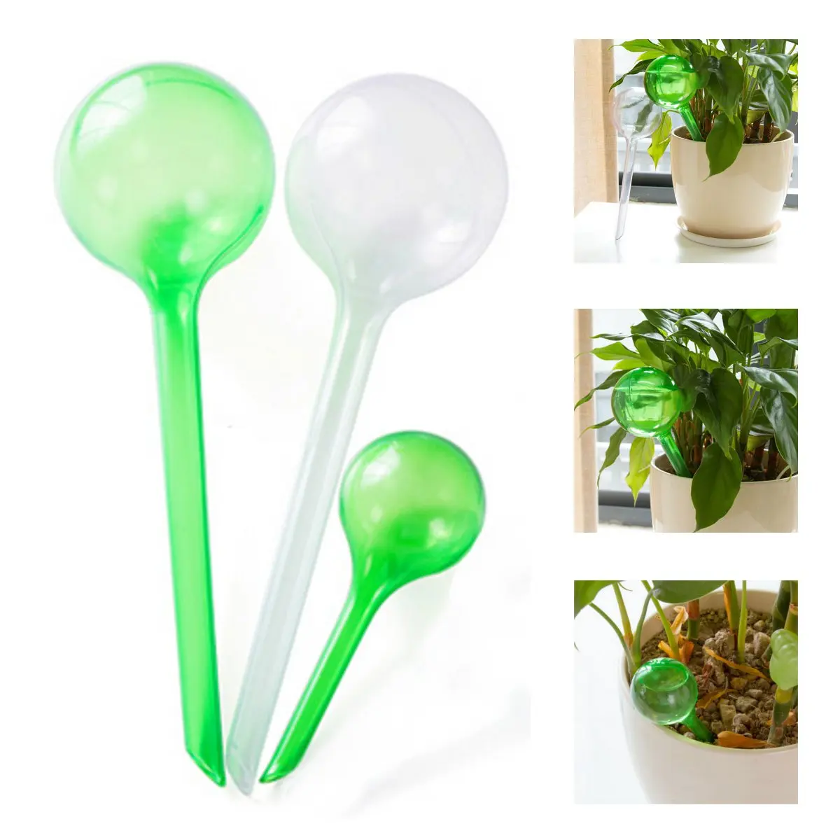

Portable Flower Automatic Watering Device Houseplant Plant Pot Bulb Globe Water Cans Garden House Waterer Water Cans 2 Size