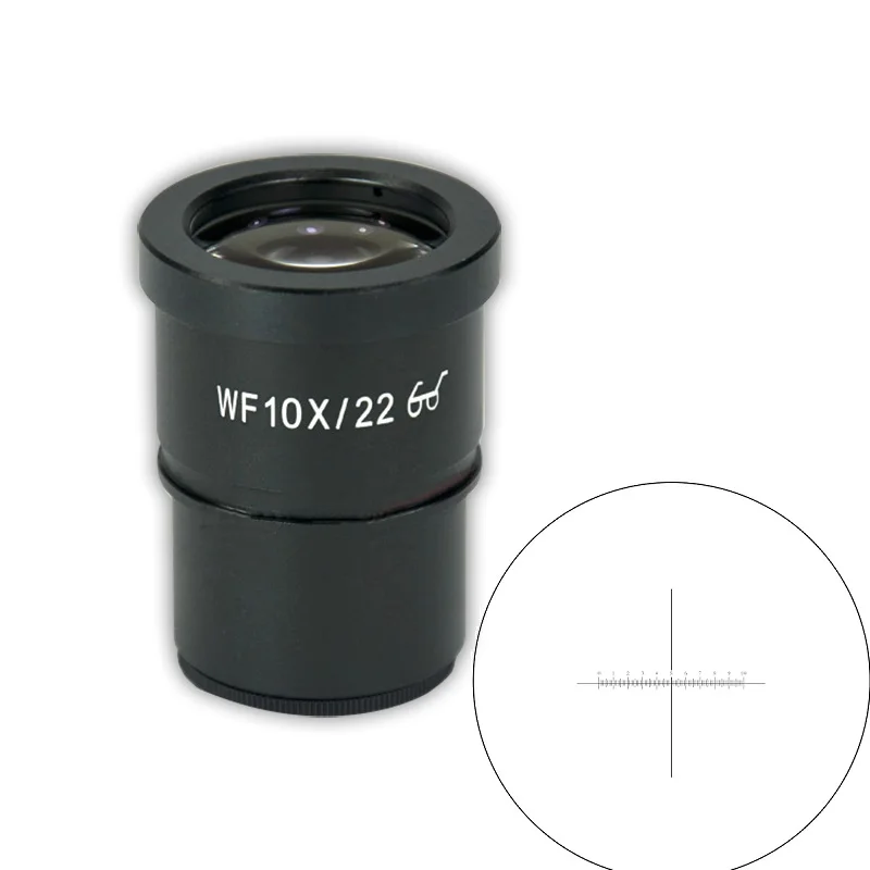 Оптический окуляр WF10X широкоугольный микроскоп с перекрестной сеткой|Запчасти и