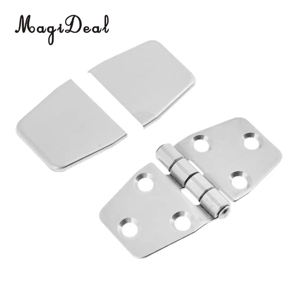 

Marine Stainless Steel Deck Cabin Door Hinge With Caps Hardware Boat Parts for Water Sports Rowing Boating Rafting Yacht Dinghy