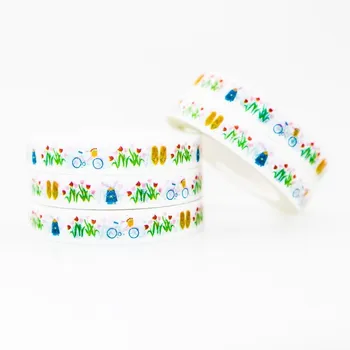 

Leisure Life Pattern Washi Masking Tape Sticky Color Decorative Tape Set DIY Decoration Office Stationery Scrapbook 1PCS