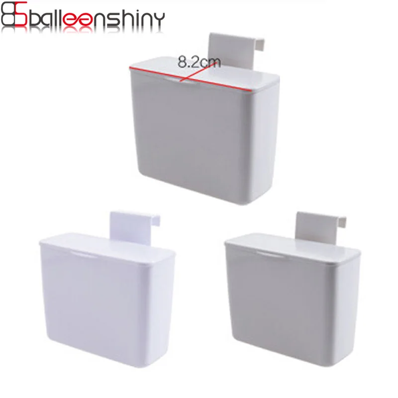 

BalleenShiny Fashion Car Storage Box Garbage Storage Basket Mini Plastic Garbage Can for Car Multi-purpose Sundries Storage Bin