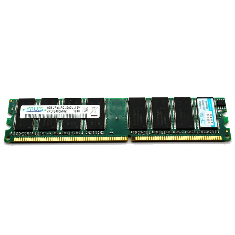 Yruis Ddr 1G Pc Ram Memory Dimm 2.6V 184Pin Desktop Ram Internal Memory Ram For Computer Games Ram(400Mhz)