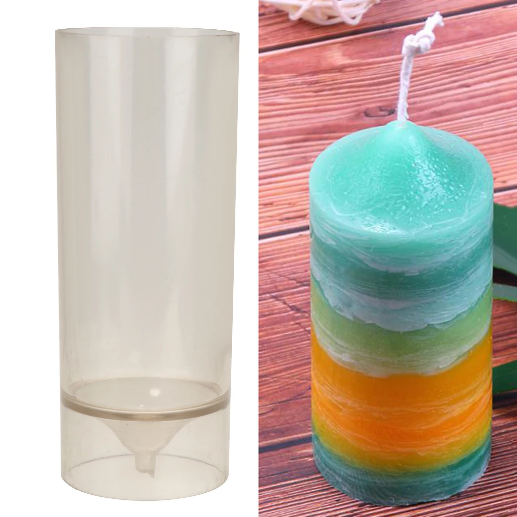 Пластиковая цилиндрическая форма для церкви свечей мыла изготовления