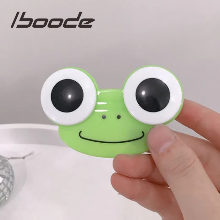 

iboode Cute Cartoons Contact Lens Case Box Holder Container Frog Shaped Contact Lenses Strong Box Plastic Portable RGP Cases