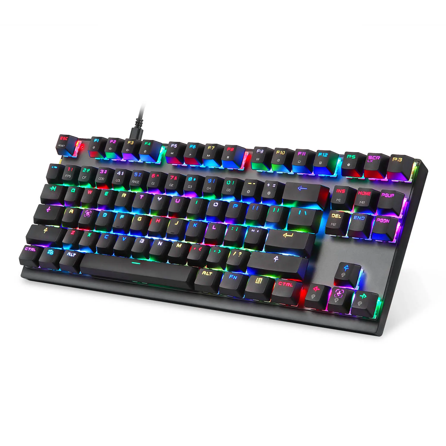 

MOTOSPEED K82 Professional Gaming Mechanical Keyboard Rgb Led Backlight Usb Wired 87 Keys Keyboard For Esports Games