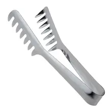 Aço inoxidável clipe de pente de alimentos espaguete thongs macarrão apontado suporte de alimentos restaurante ocidental ferramentas