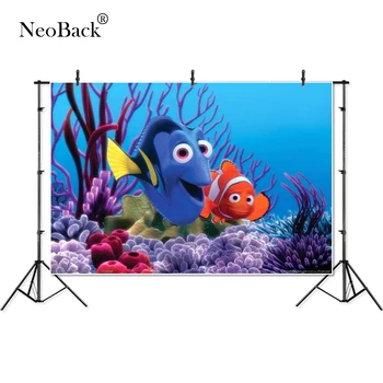 

Thin Vinyl Finding Dory Nemo Under Sea Bed children kids baby Photography Backgrounds professional indoor studio Photo Backdrops