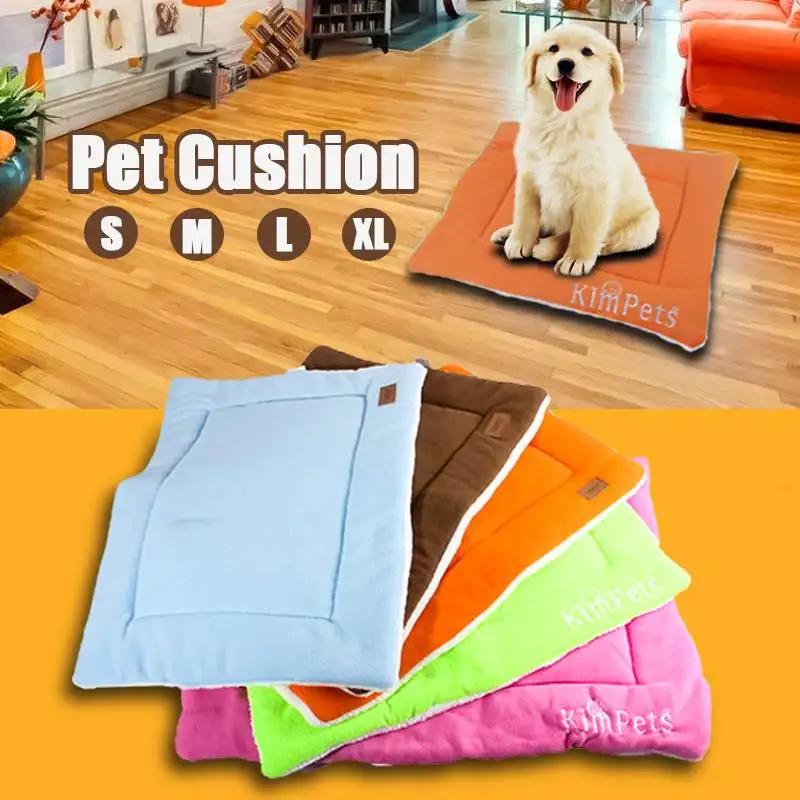 Best Puppy Kitten Dogs Cats Bed Soft Warm Pet Beds Pads Cushion Puppy Sofa Couch Kitten Mat Kennel Pad Furniture Mattress 4 Size