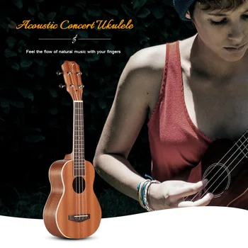 

TUS-200B Acoustic Concert Soprano Ukulele with Carrying Bag Music Guitar 4 Strings Sapele Rosewood Musical Instruments Gifts