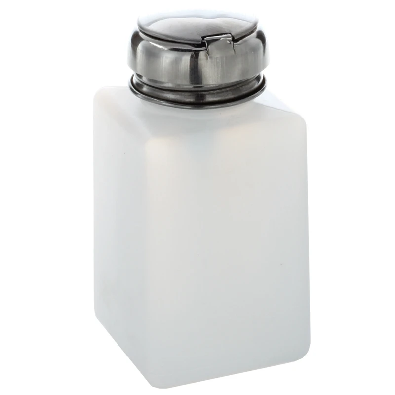 

New 200ML Nail Polish Remover Alcohol Liquid Press Pumping Dispenser Bottle
